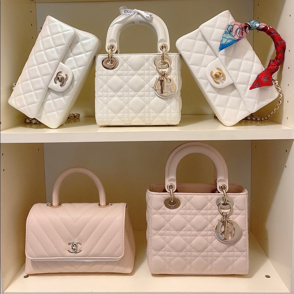 💗SOLD💗 Authentic Lady Dior ABC Powder Pink Small - Picture 3 of 6